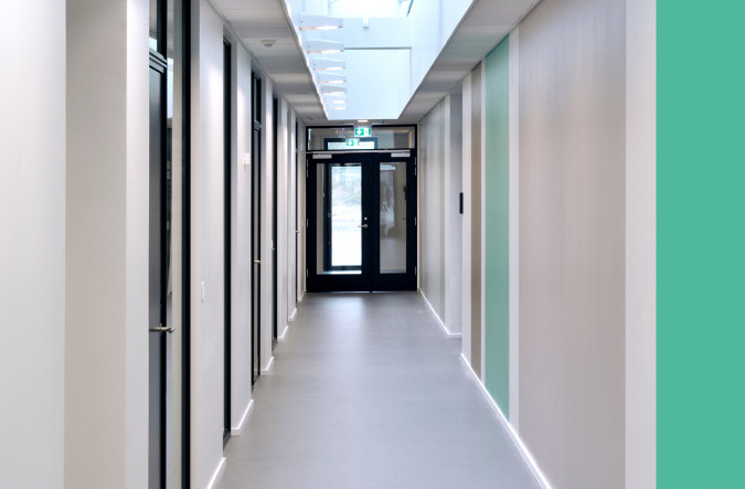 Color setting office east corridor. Photo Ib Sørensen